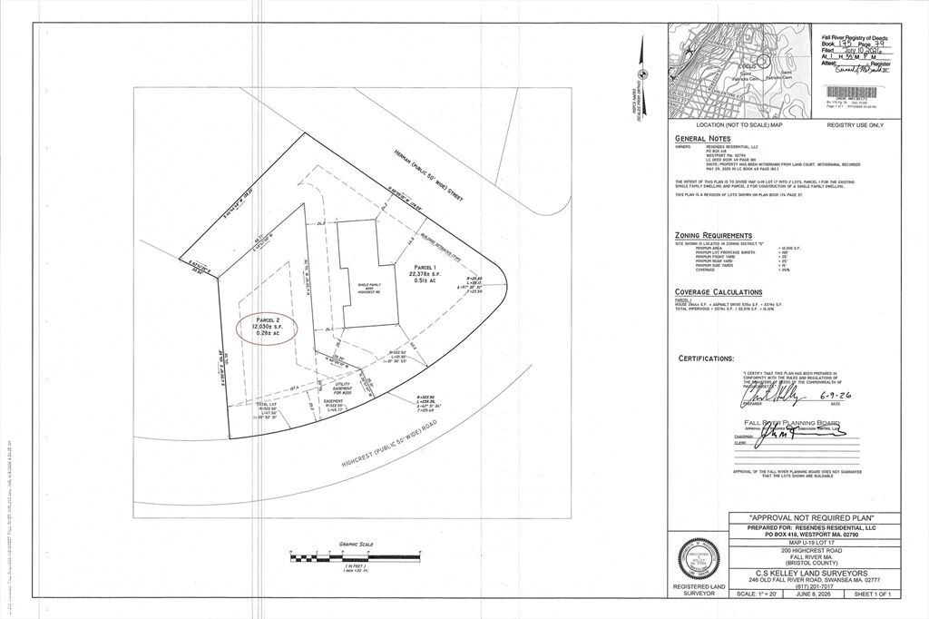 Property Photo:  Parcel 2 Highcrest Rd  MA 02720 