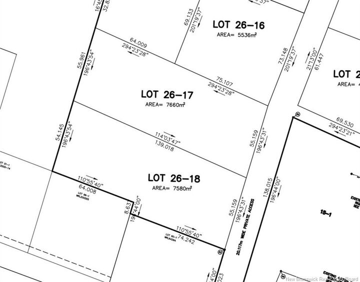 Property Photo:  Lot 26-17 Des Pins  NB E4W 5E1 