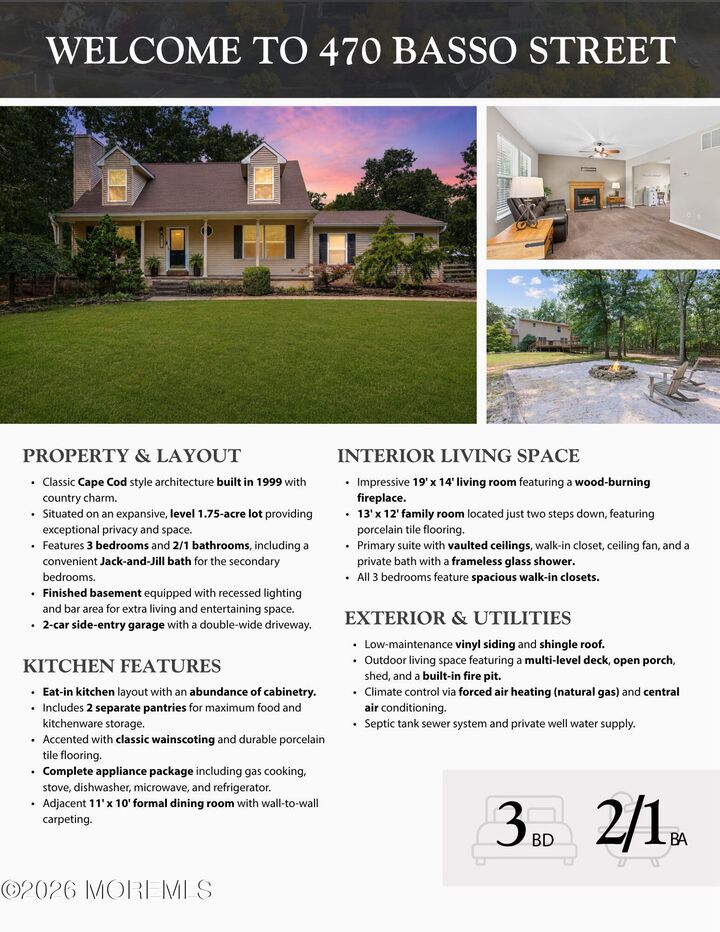 Property Photo:  470 Basso Street  NJ 08527 