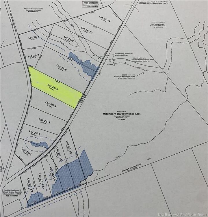 Property Photo:  Lot 26-5 Hillside  NB E4Z 2L3 
