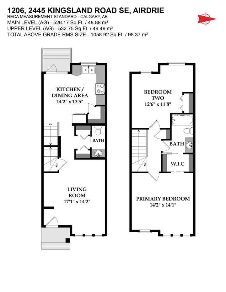 Property Photo:  2445 Kingsland Road SE 1206  AB T4A 0B6 