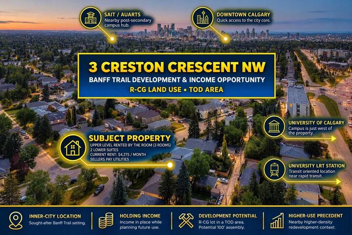 Property Photo:  3 Creston Crescent NW  AB T2M 4J9 