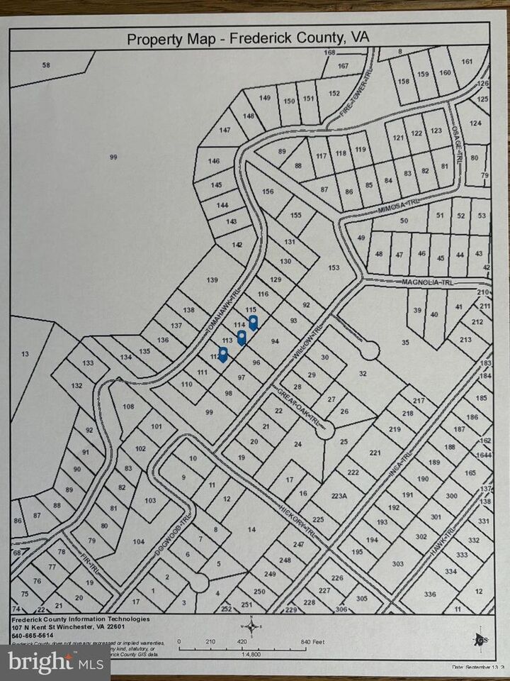 Property Photo:  Lot 114 Tomahawk Trail  VA 22602 