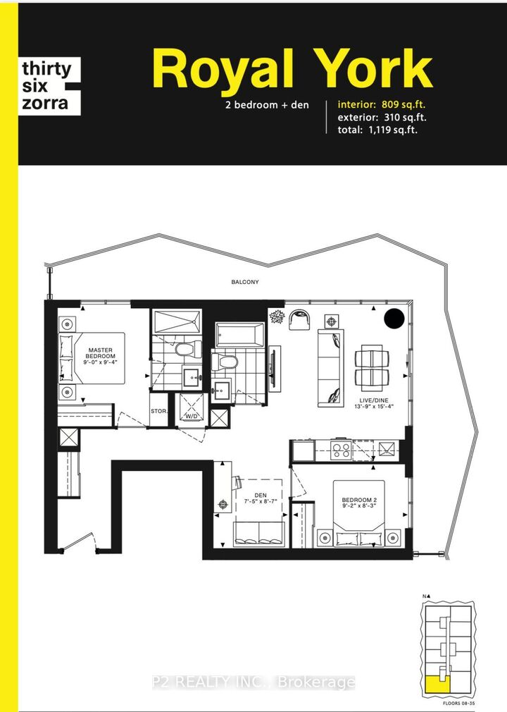 Property Photo:  36 Zorra Street 2709  ON M8Z 0G5 