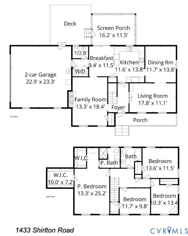 Property Photo:  1433 Shirlton Road  VA 23114 