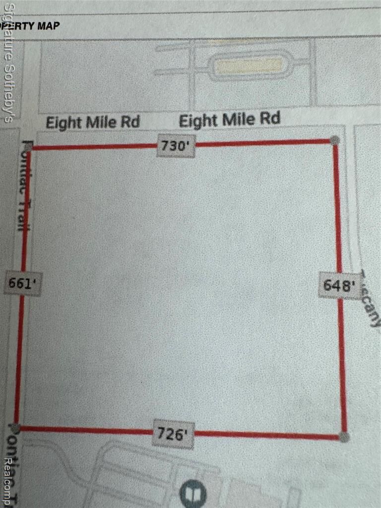 Property Photo: 000 Eight Mile Road MI 48178