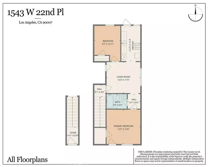 Property Photo:  1543-1/2 W 22nd  CA 90007 