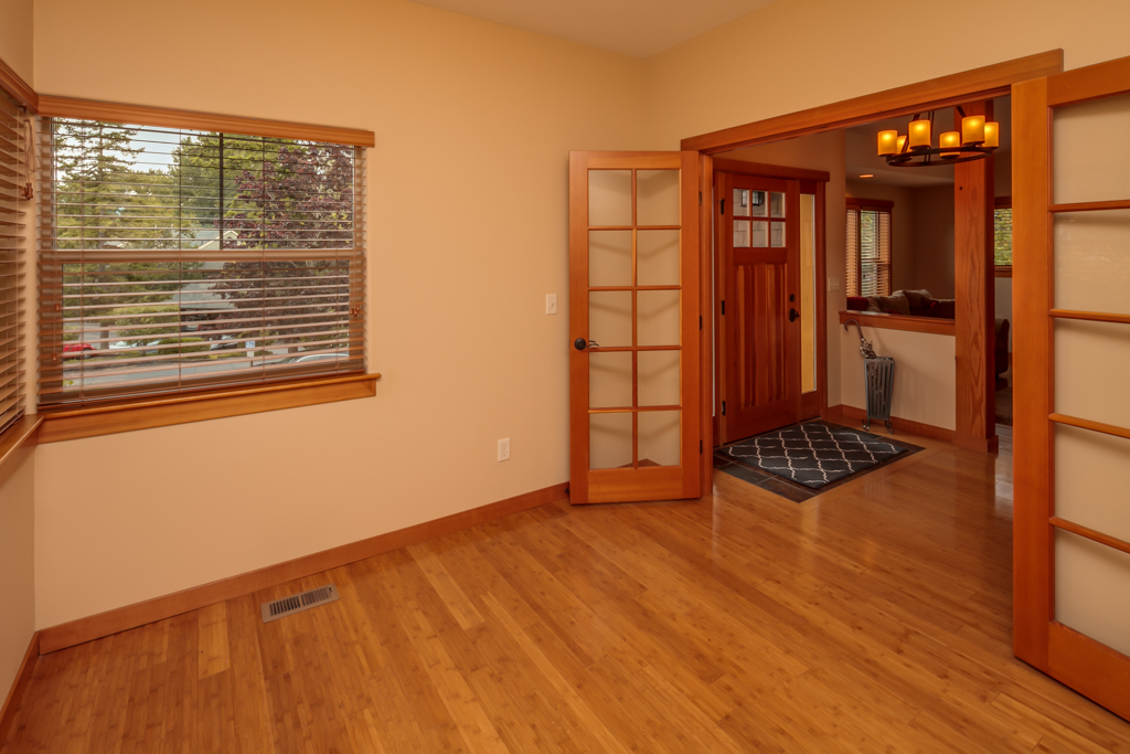 Property Photo: The den/office opens to the entry and living room, and is quite spacious. 2415 Fir St  WA 98229 