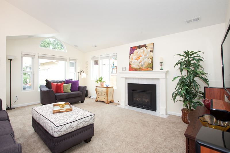 Property Photo: Open and airy living room 9105 183rd Ct NE  WA 98052 