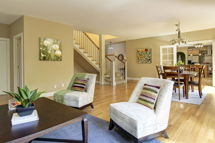Property Photo: Living room/dining room 4118 Island Crest Wy  WA 98040 