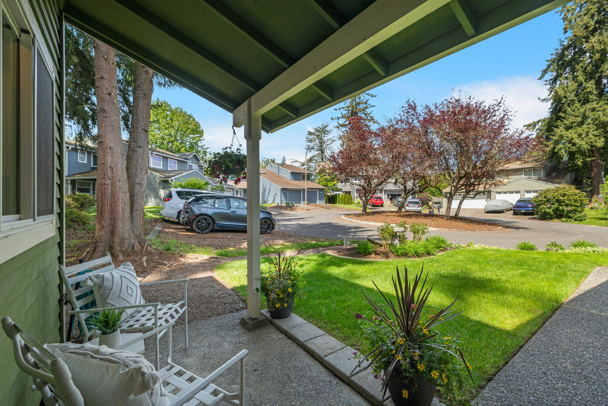 Property Photo: Townhome front & backyard 13227 NE 139th Place WA 98034